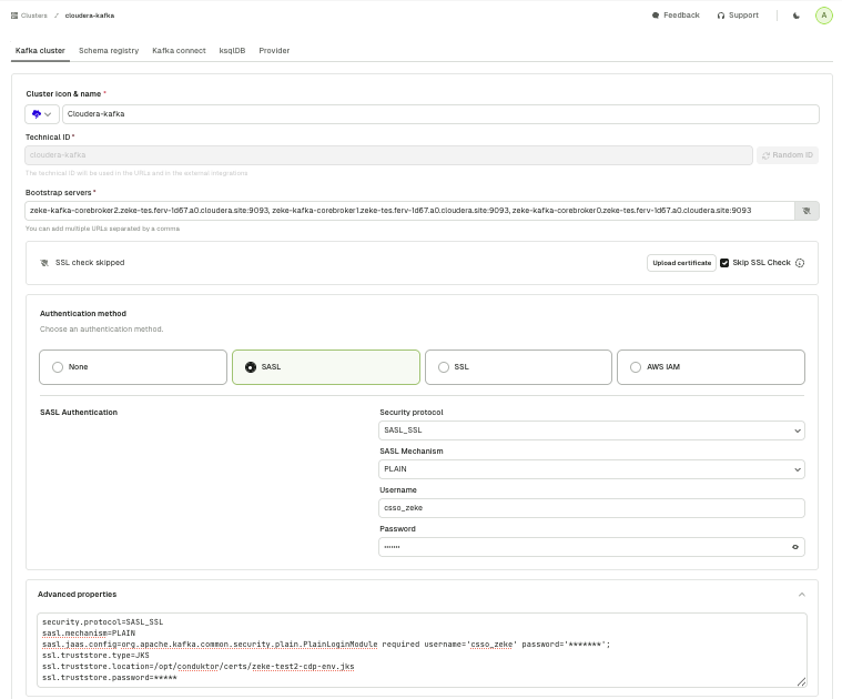 adding cloudera to console